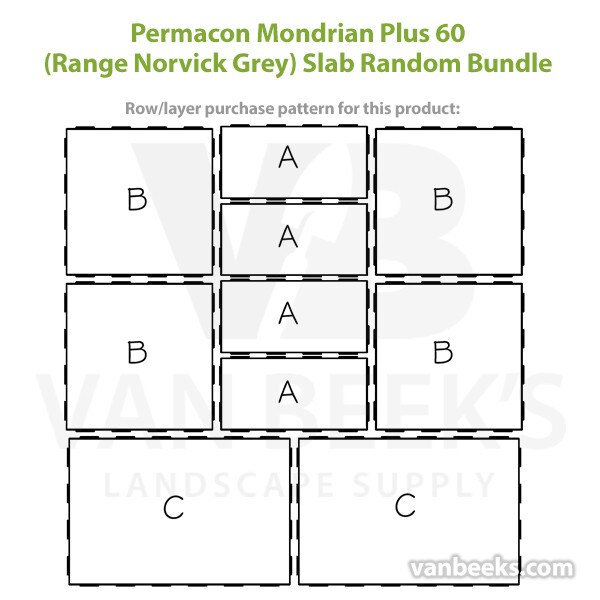 Permacon Mondrian Plus 60 Concrete